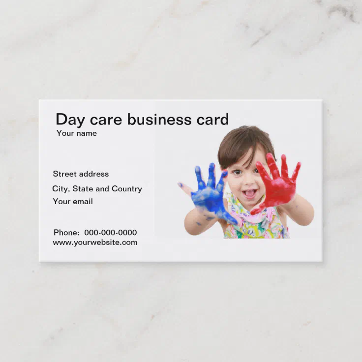 Day care business card | Zazzle