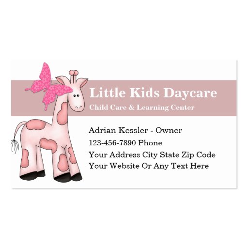 Day Care Business Cards | Zazzle