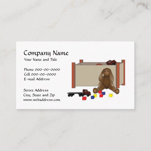 Day Care Child Care Babysitter Business Card
