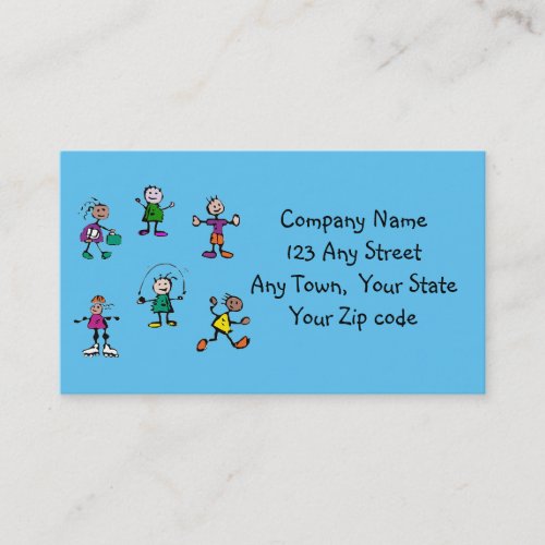 day carechild care teacher or  babysitting business card