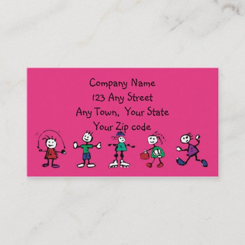 day care,child care, teacher or  babysitting business card templates