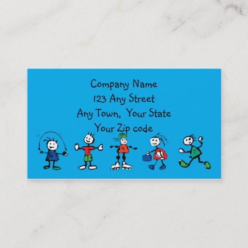 Customizable day care,child care, teacher or  babysitting business cards