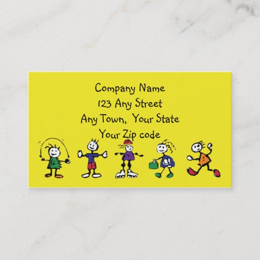 Customizable day care,child care, teacher or  babysitting business cards