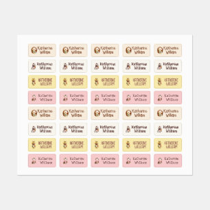 Day Care/School Custom Cute Animal Clothing Labels