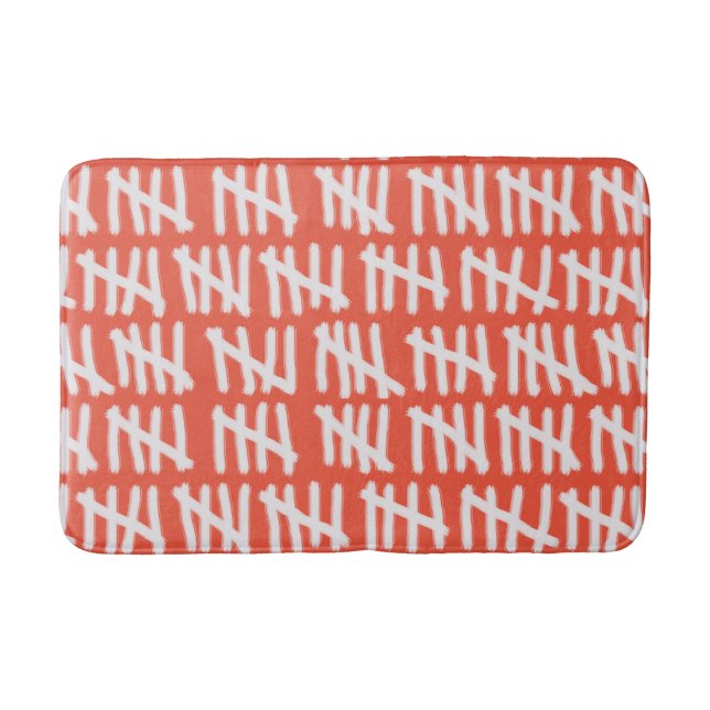 Day Count Design on Any Color Bath Mat (Front)
