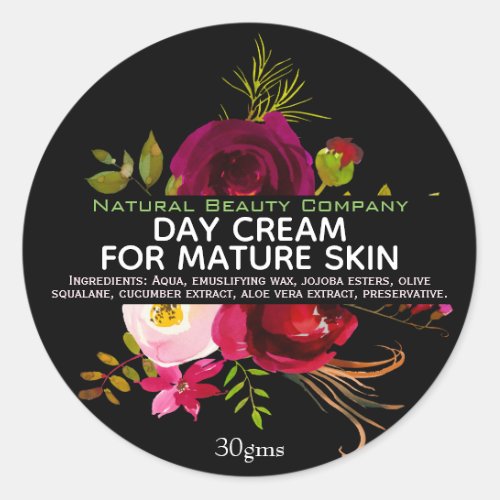 Day Cream For Mature Skin Label