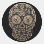 Day Dead Sugar Skull Classic Round Sticker