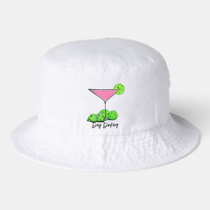 Day Dinking Cosmo Pink Cocktail, Pickleball Limes Bucket Hat