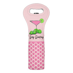 Day Dinking Cosmo Pink Cocktail, Pickleball Limes Wine Bag