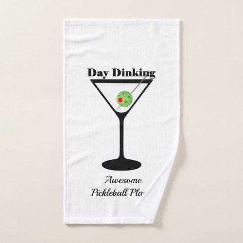 Day Dinking Personalized Pickleball Sweat Sport Hand Towel