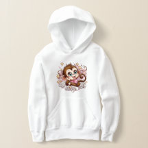 "Day Dreamer Monkey" Funny Animal Hoodie
