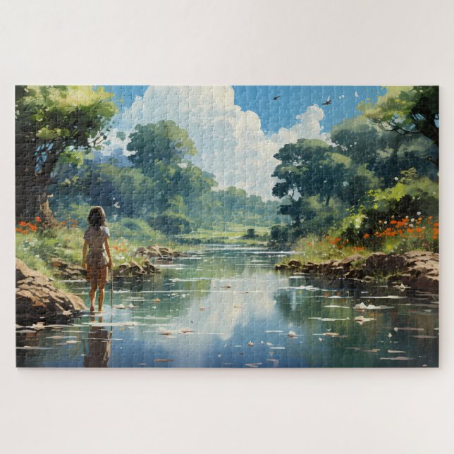 Day Dreaming About the World Beyond Jigsaw Puzzle (Horizontal)