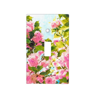 Day dreaming under the blooming Bougainvillea Light Switch Cover