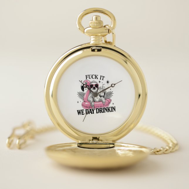Day drinkin Sloth Pocket Watch (Inside)