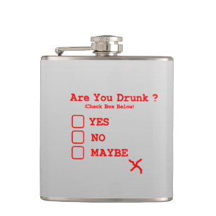 Day Drinking Humor Funny Drunk Test Booze Whiskey Flask