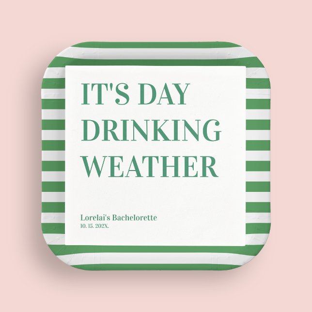 Day Drinking Weather Funny Bachelorette Napkins (Creator Uploaded)