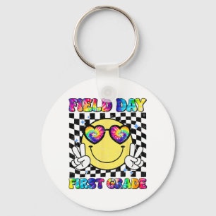 Day First Grade Student Teacher Last Day Of School Keychain