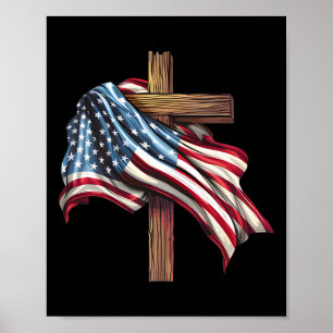 Day Flag Cross Print