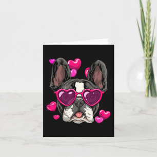 Day French Bulldog Heart Couples Love Day Dog Card