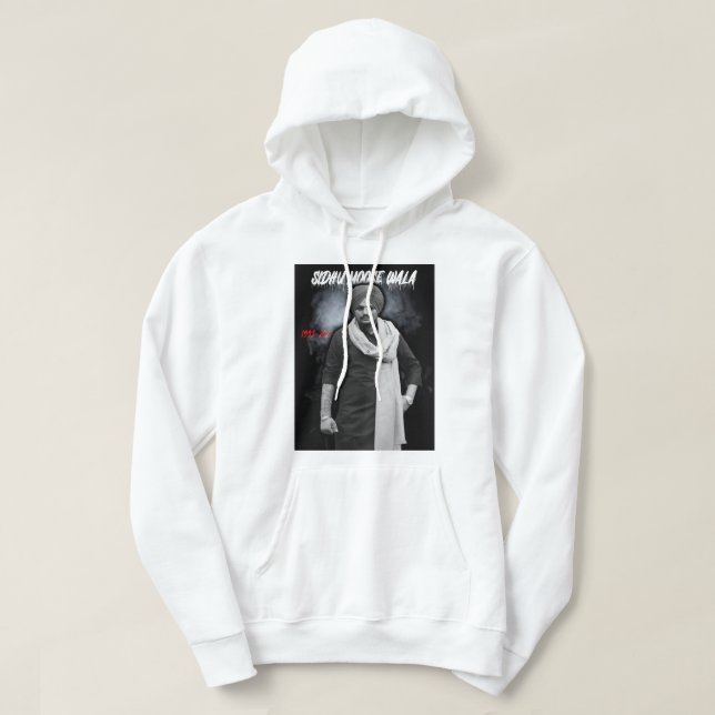 Day Gift Sidhu Punjabi Cinema Moose Wala Funny Hoodie (Design Front)