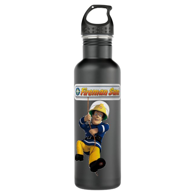 Day Gifts Fireman Children Cartoons Sam Gift For H Stainless Steel Water Bottle (Front)