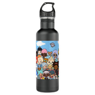 Day Gifts for Toca Child Boca Friendly Funny Graph Stainless Steel Water Bottle
