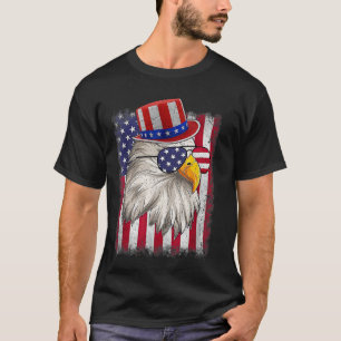 Day Happy 4th Of July Design Vintage Flag T-Shirt