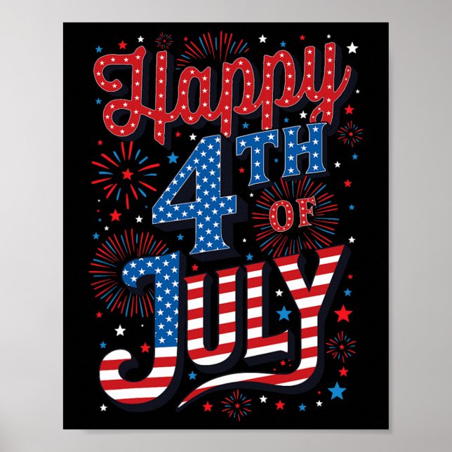 Day Happy 4th Of July  Poster (Front)