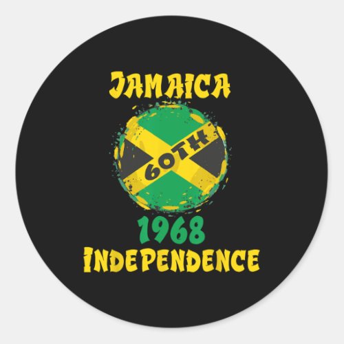 Day Jamaica 2023 61th  Classic Round Sticker