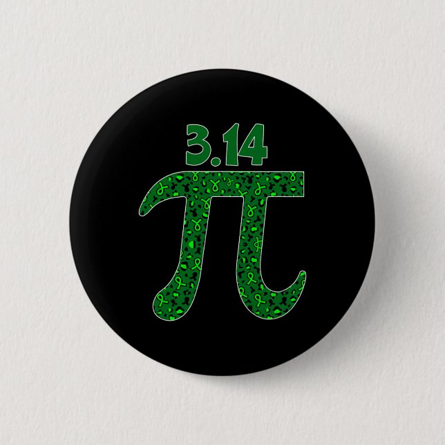 Day Kidney Disease Math Teacher Student Mathematic Button (Front)