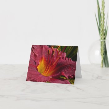 Day Lilly Note Card by HippieGeekFarmArt at Zazzle