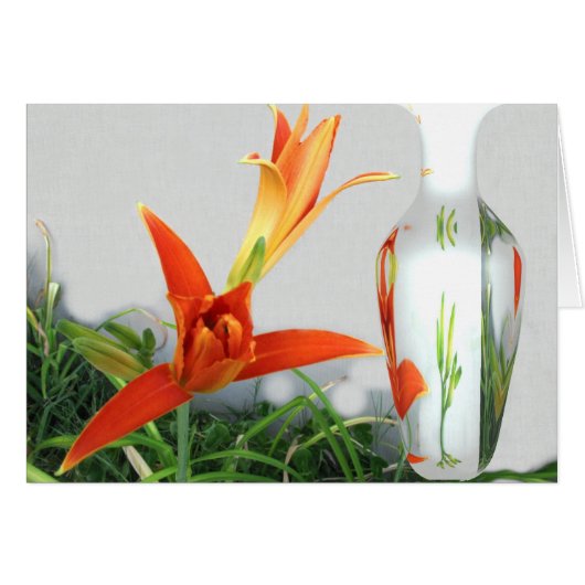 Day Lily and Vase (Front Horizontal)