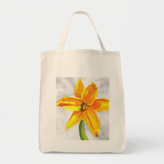 Day Lily Organic Grocery Bag (Front)