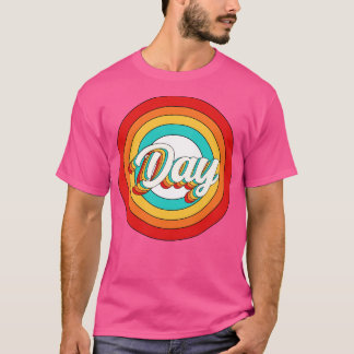 Day Name Shirt Vintage Day Circle