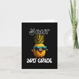 Day Of 3rd Grade Peace Out 3rd Grade Funny Graduat Card