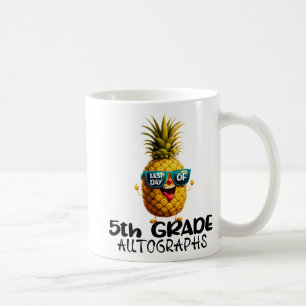 Day Of 5th Grade Autograph Graduation Boys Girls F Coffee Mug