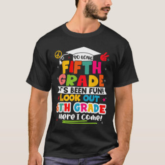Day Of 5th Grade Graduation Graduate Boys Girls Ki T-Shirt