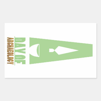 Day of Archaeology rectangular sticker