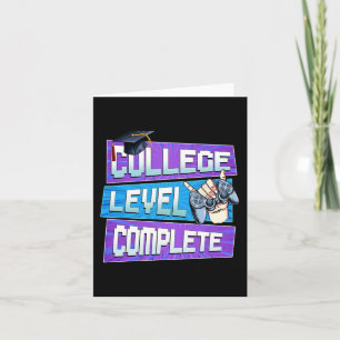 Day Of College Level Complete Graduation Boys Him Card