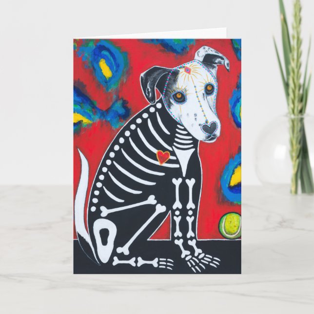 Day of Dead Dog Card (Front)
