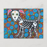 Day of Dead Dog Postcard