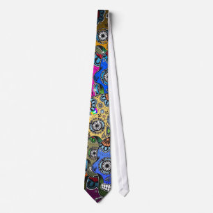 DAY OF DEAD NECK TIE