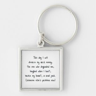 Day of Divorce Souvenir Keychain