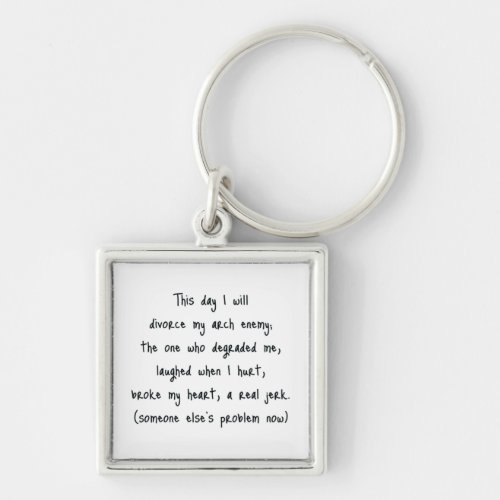 Day of Divorce Souvenir Keychain