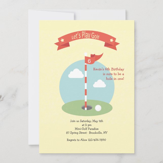 Day of Golf Invitation (Front)