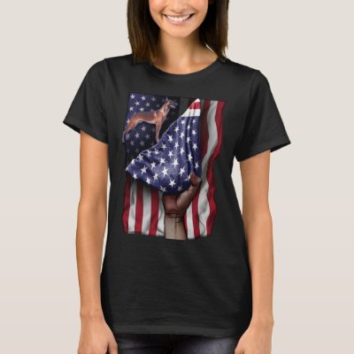 Day Of Independence US Flag Belgian Malinois T-Shirt