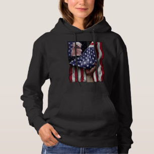 Day Of Independence US Flag Coton De Tulear Hoodie