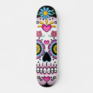Day of los Muertos Sugar Skull Skateboard