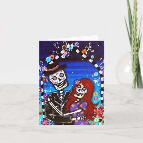 DAY OF LOS MUERTOS WEDDING CARD