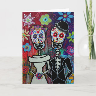 Day of los Muertos Wedding Card